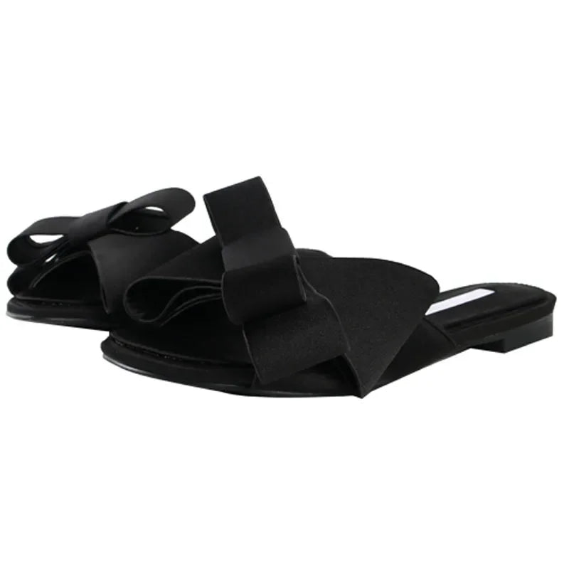 Silk Butterfly-knot Slippers